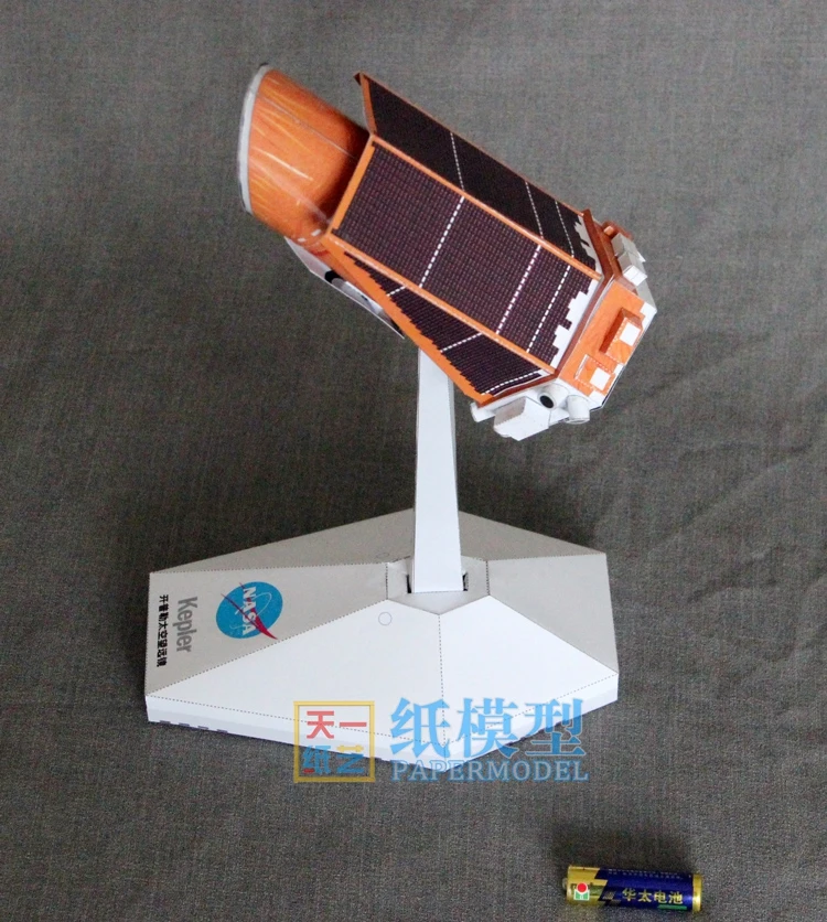 1:40 Kepler космический телескоп бумажная модель популярная научная ручная работа