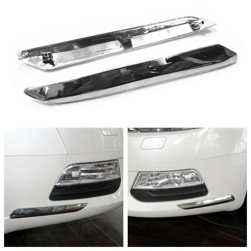 

Car Front Bumper Chrome Silver Trim Strip Decoration Cover for Peugeot Citroen C5 2008-2015