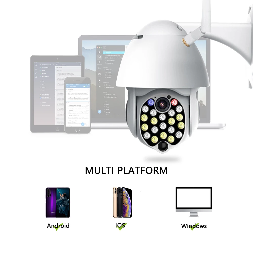 Podofo 1080P IP камера безопасности система наружного видеонаблюдения Wi-Fi беспроводная