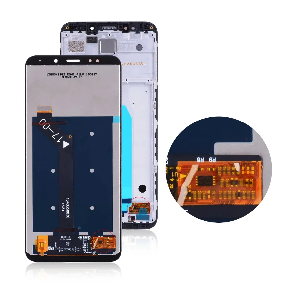 A + Оригинальный ЖК-дисплей для Xiaomi Redmi 5 Plus сенсорный экран с рамкой 10 Dotyk полная