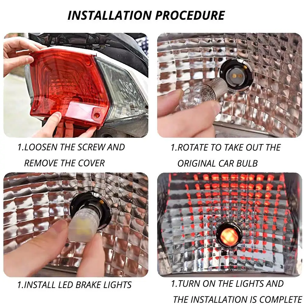 1 шт. Автомобильный светодиодный стробоскоп для мотоцикла тормозной фонарь