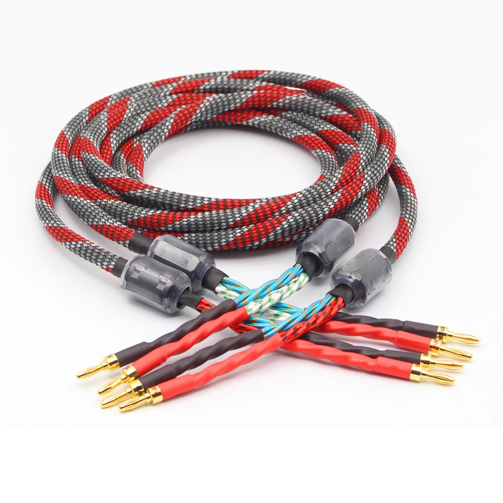 Пара Западный Электрический бескислородный медный аудиокабель для колонок Hi Fi