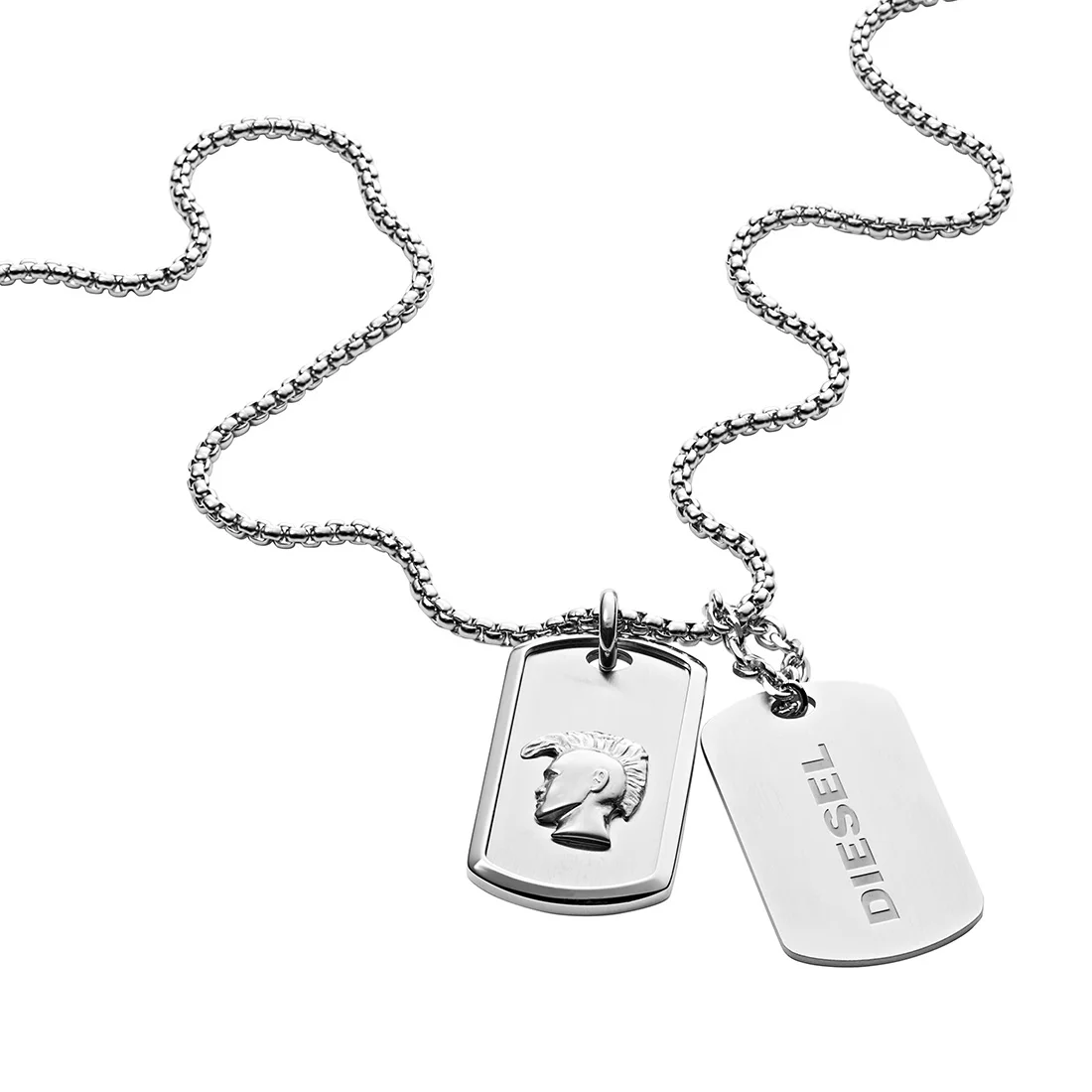 

Diesel DJDX1210-040 Men Necklace Valentine's Day Gift Steel Metallic Gray Birthday Gift for Mens
