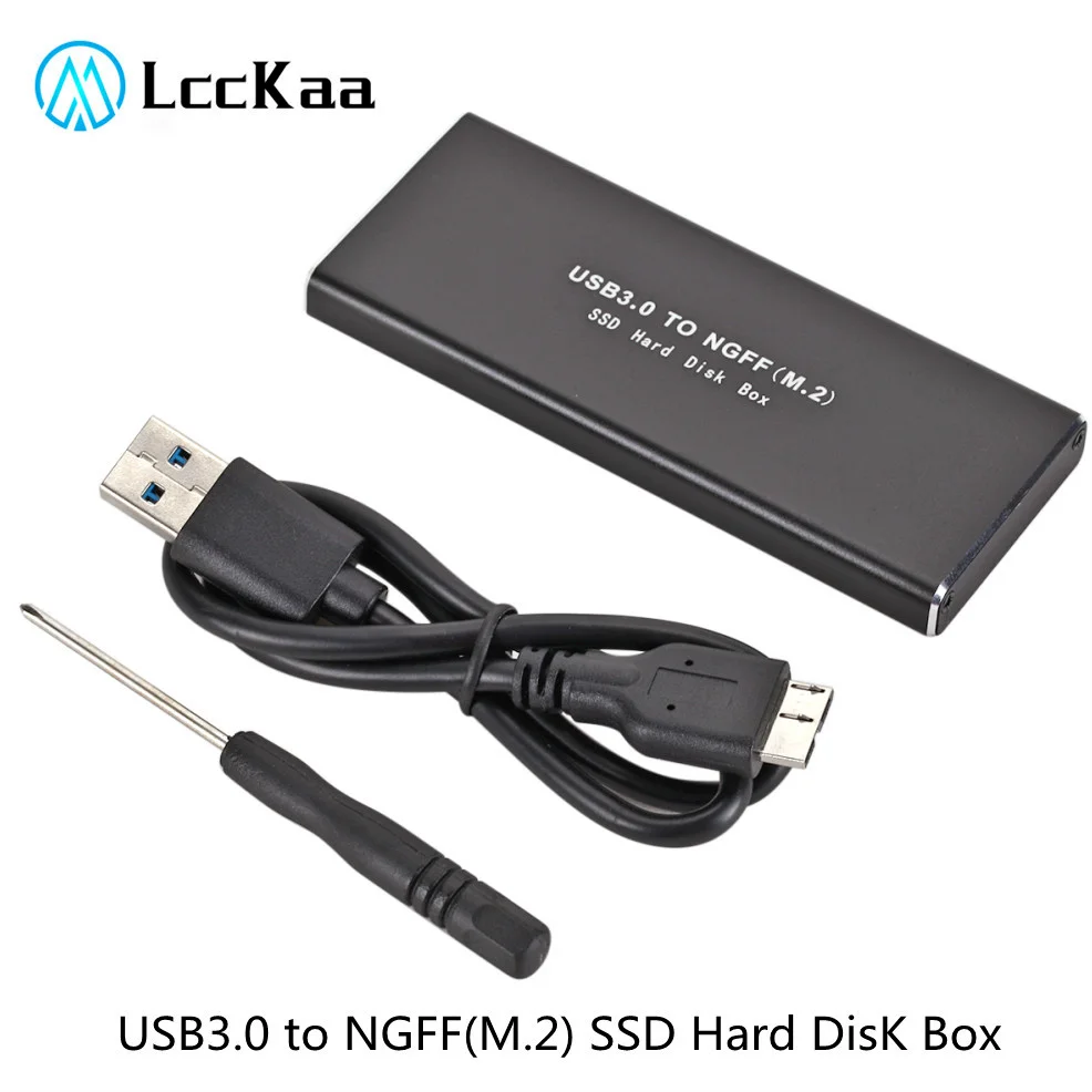 LccKaa USB 3.0 M2 SSD Case USB3.0 to M.2 NGFF External Solid State Drive Enclosure SSD Box Support 2230 2242 2260 2280 Hard Disk LccKaa USB 3.0 M2 SSD Case USB3.0 to M.2 NGFF External Solid State Drive Enclosure SSD Box Support 2230 2242 2260 2280 Hard Disk