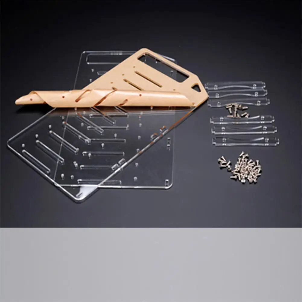 

DIY Acrylic Hard Drive Bracket Transparent Hard Disk Shelf Desktop Computer External Storage Box HDD Hard Disk Drives Cage