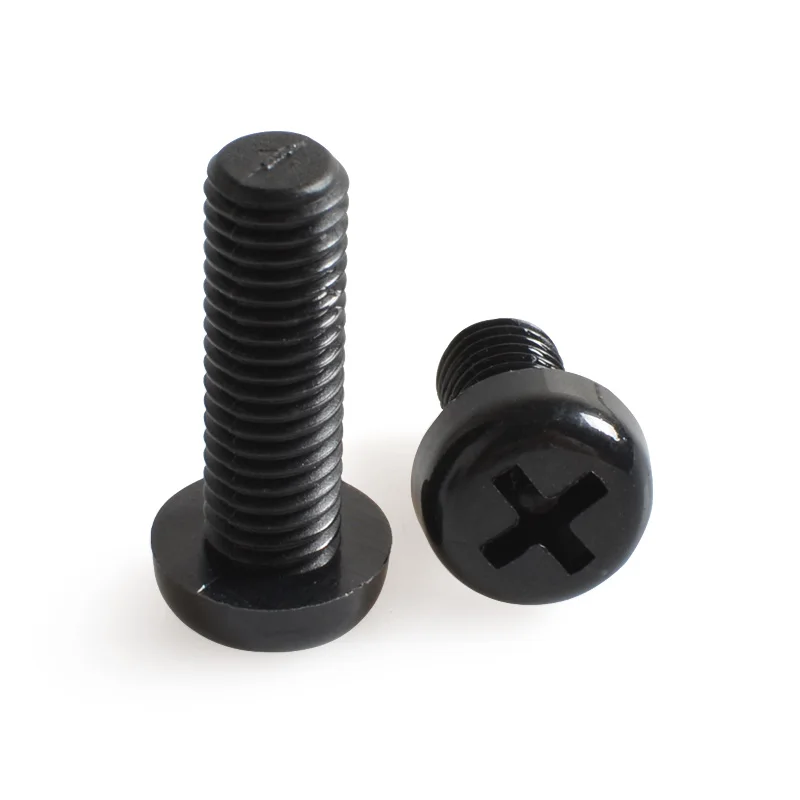 

M2 M2.5 M3 M4 M5 M6 M8 Black White Nylon Round Pan Head Machine Screw Metric Cross Phillips Plastic Thread Bolt