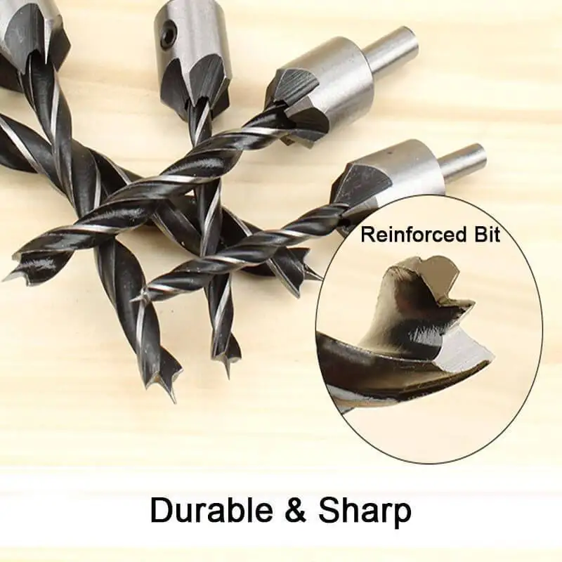 Countersink Drill Bit Set Carpentry Reamer Woodworking Chamfer End Milling Hole Wood | Инструменты