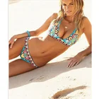 Комплекты бикини в стиле ретро, женский сексуальный топ с открытой спиной, 2021, Бразильский купальный костюм, летняя пляжная одежда, бикини, купальник-повязка с хомутом