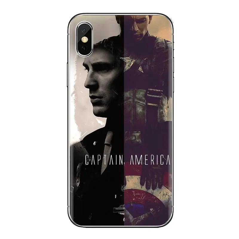 Housing Chris Evans Captain America Shield For Samsung Galaxy S2 S3 S4 S5 MINI S6 S7 edge S8 S9 Plus Note 2 3 4 5 8 Coque Fundas |