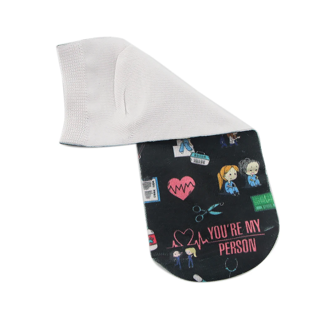 K2914 New Gray Anatomy TV Show Cartoon Cute Fashion Socks Happy Gifts for Men Socks Crew Casual Happy Women sock