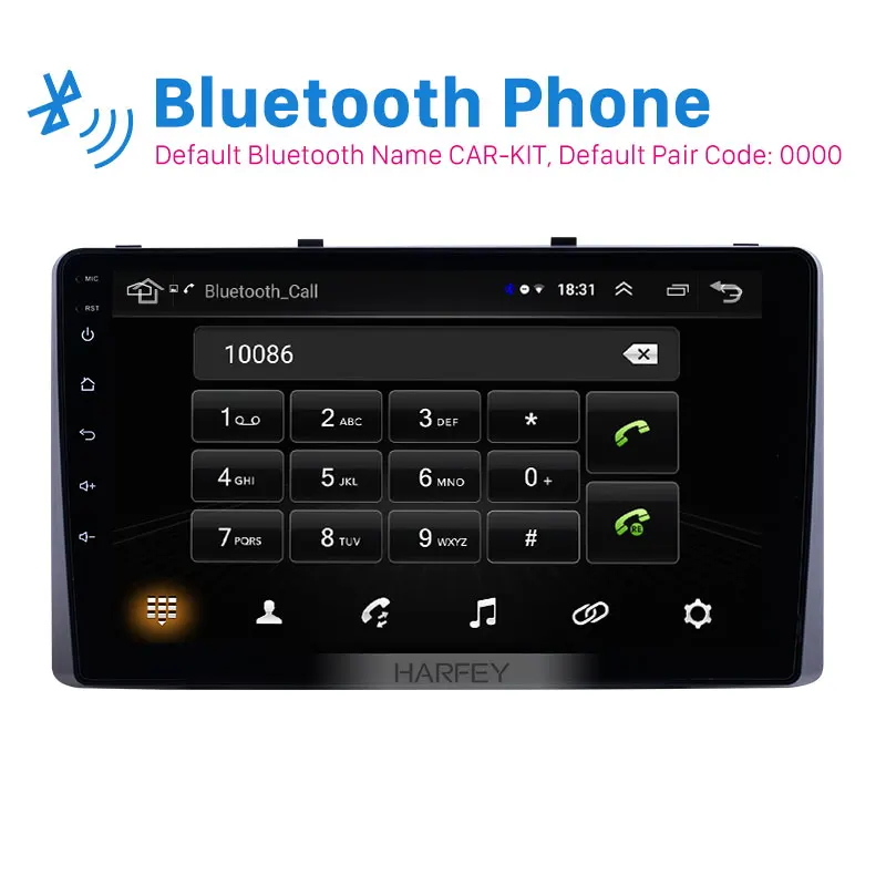 Harfey 9 дюймов Android 8 1 автомобильный мультимедийный плеер радио для 2010-2019 Kia Carnival с wifi