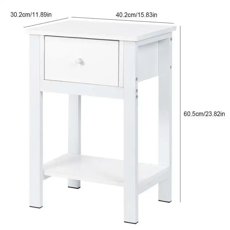 

Wood Bedside Table Side Table Nightstand Cabinet Storage with Drawer for Home Bedroom bedroom furniture Bedside Cabinet