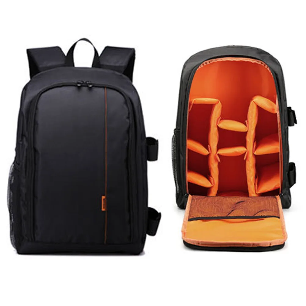 

Вместительный рюкзак на плечо для фотокамеры, водонепроницаемый штатив с дождевиком для зеркальных камер Canon, Nikon, Sony, Pentax, желтый