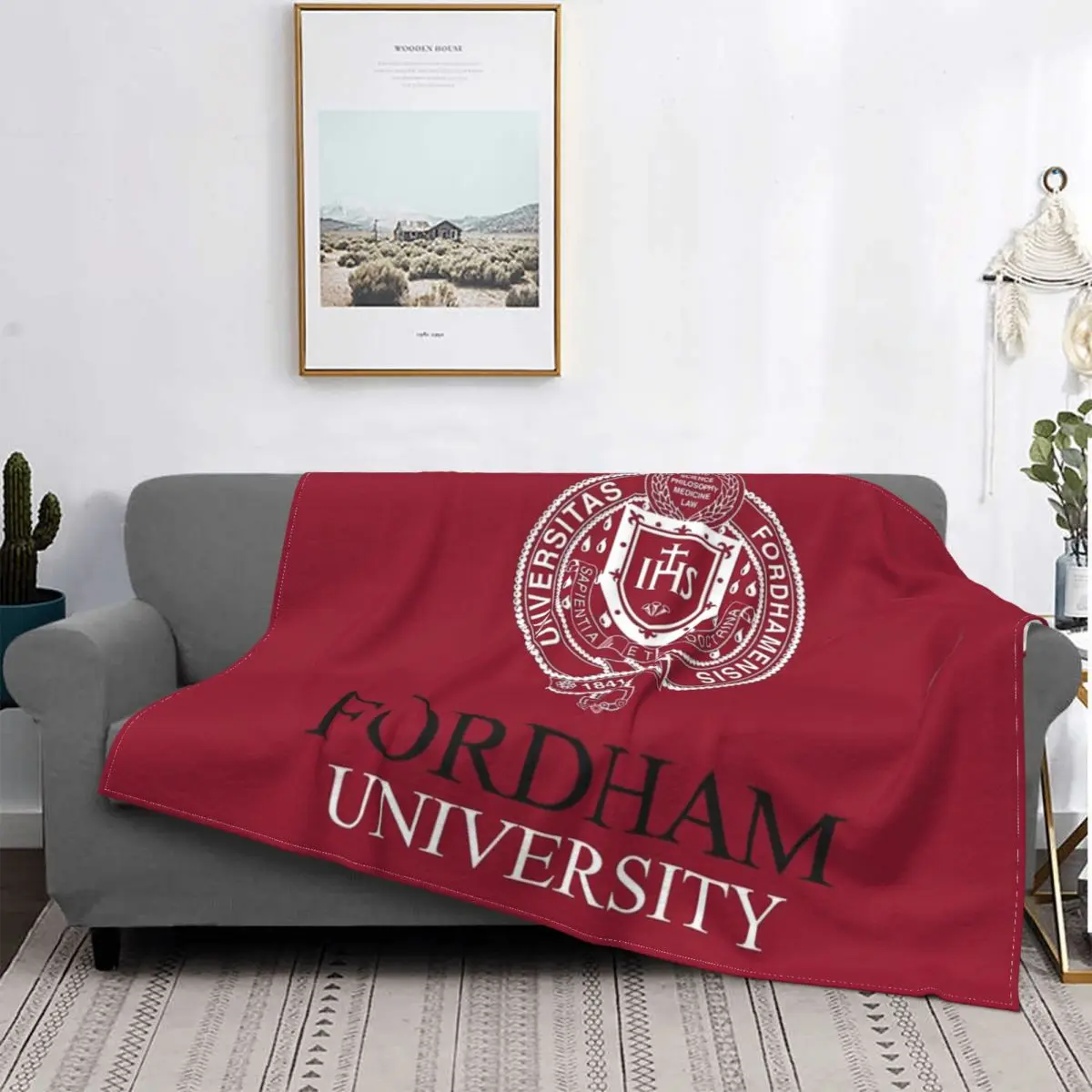 

Университет Fordham, 1 одеяло, покрывало для кровати, клетчатые пододеяльники, аниме, клетчатый диван, одеяло, домашний текстиль, роскошный