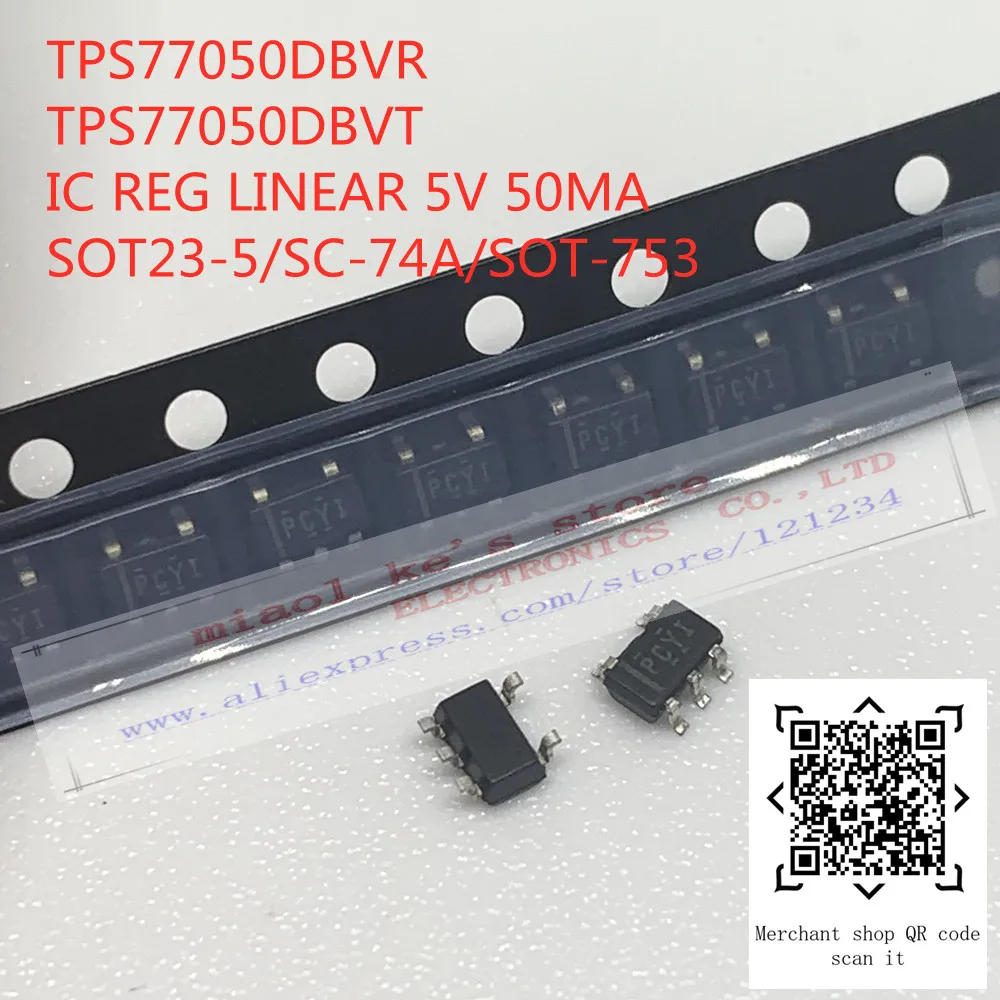 

[10 шт.] TPS77015DBVR TPS77018DBVR TPS77025DBVR TPS77028DBVR TPS77030DBVR TPS77033DBVR TPS77050DBVR - IC REG LINEAR 50MA SOT23-5