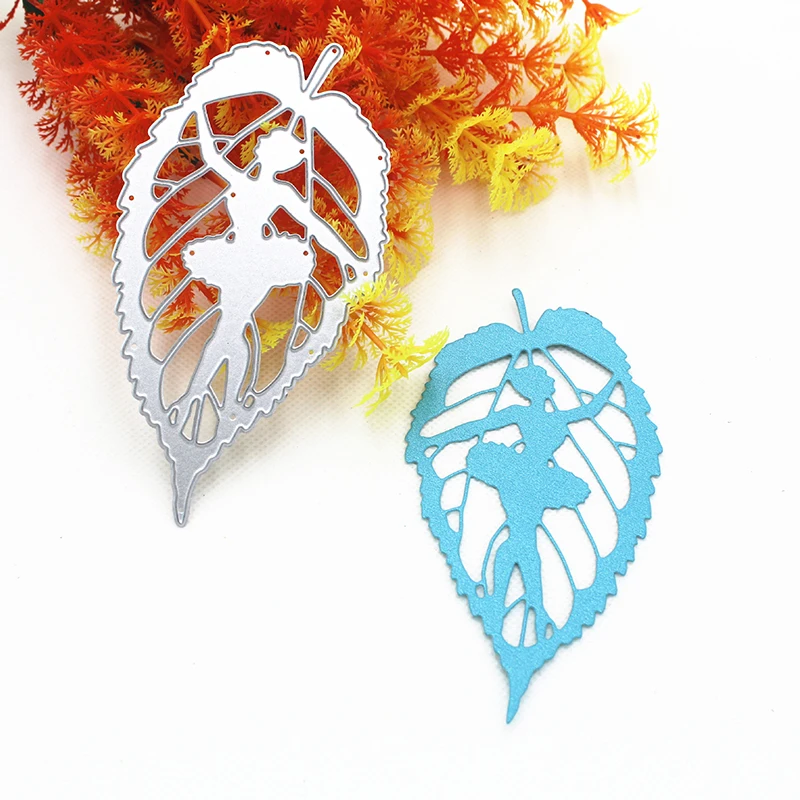 Новое поступление металлические Вырубные штампы с листьями украшение для