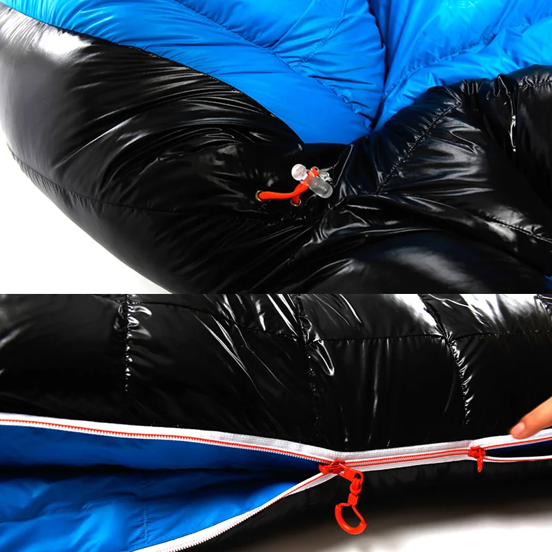 Спальный мешок AEGISMAX серии G для кемпинга ультралегкий нейлоновый с белым гусиным