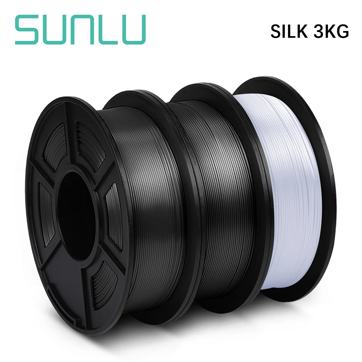 

Нить для 3d-печати SUNL, нить из пла-шелка 2/5/10 кг для 3D-принтера, нить пла для 3D-принтера, 1 кг/0,02 фунта, допуск +/-мм