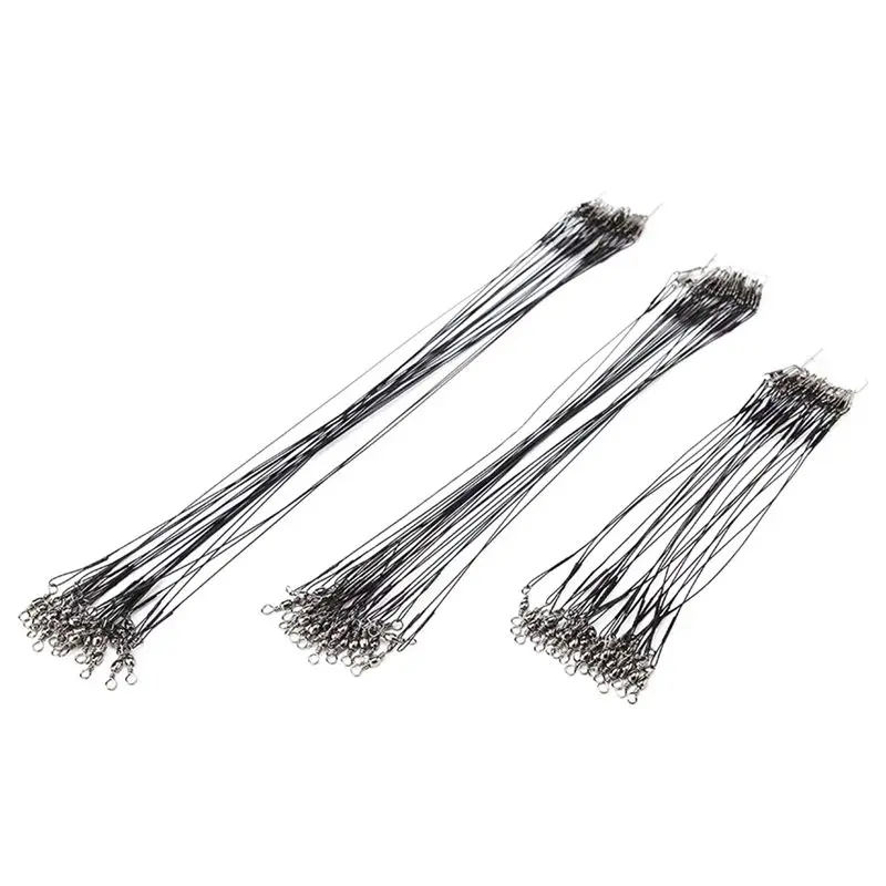 72 штуки анти укус рыболовные приманки провод следов Лидер Поворотный