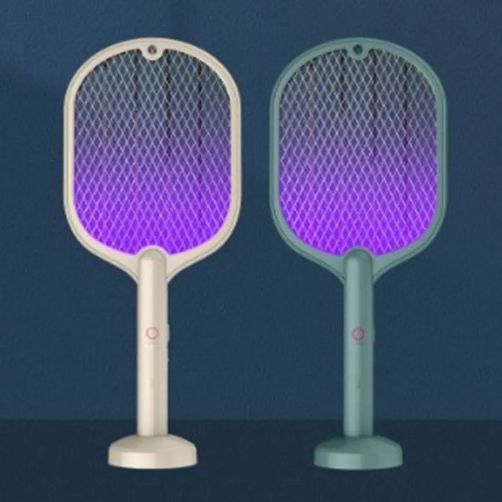 

2 In 1 Mosquito Killer Lamp Electric Bug Zapper Insect Killer USB Rechargeable Fly Swatter Trap Anti Mosquito Flies