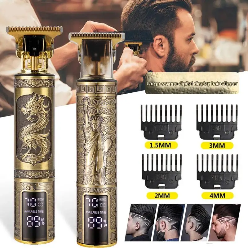 

T9 USB Electric Hair Clippers Professional Hair Trimmer Cordless Shaver Trimmer Rechargeable Hair Cutting Machine Barber For Men