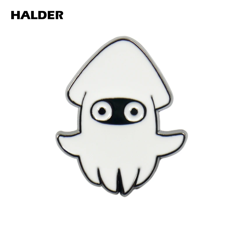 Игра halder Super Mario Bros Луиджи, гриб вопрос знак цветок броши Рыба значок с эмалью значок для рюкзака джинсовый брелок - Окраска металла: Платиновое покрытие