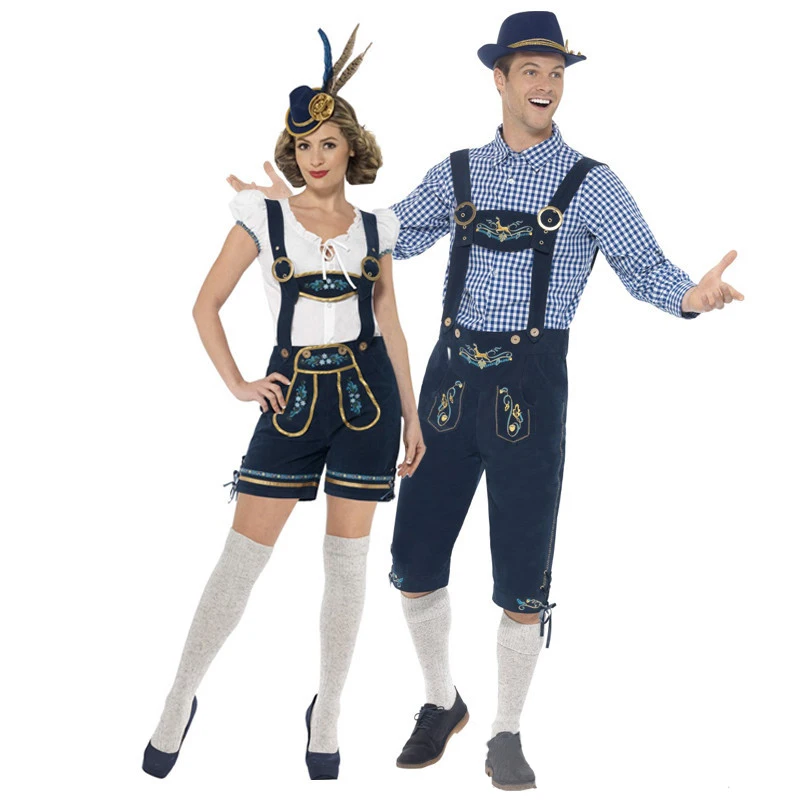 Вечерние костюмы Umorden Bavarian Октоберфест для мужчин немецкие пивные Wench женщин и