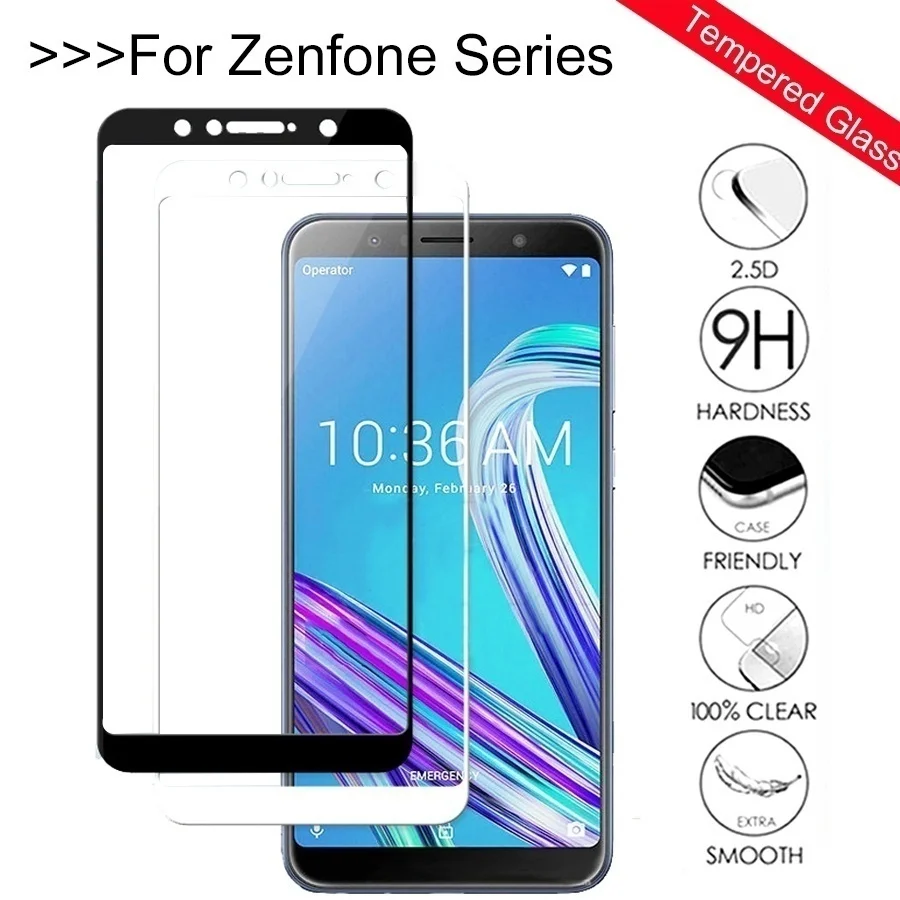 

Screen Protector Glass for ASUS Zenfone Max Pro M1 ZB602KL ZB555KL 5 5Z Live L1 ZA550KL ZE620KL ZS620KL Protective Glass
