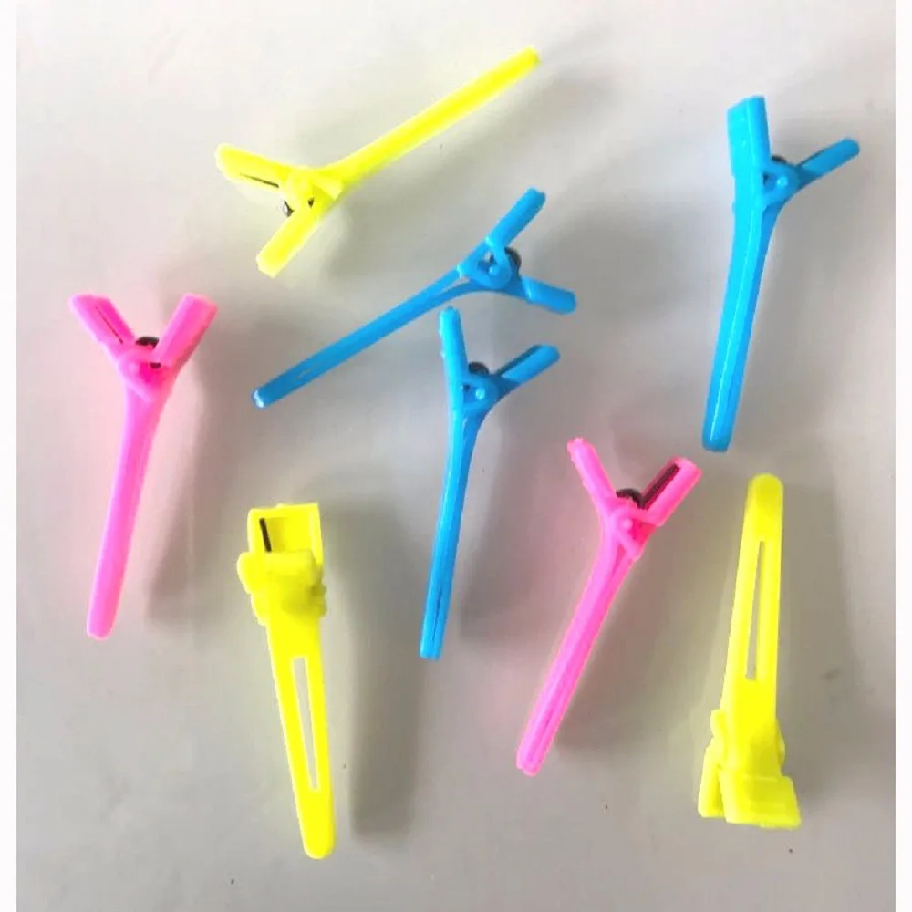 65 шт. плоские пластиковые цветные зажимы для волос| |