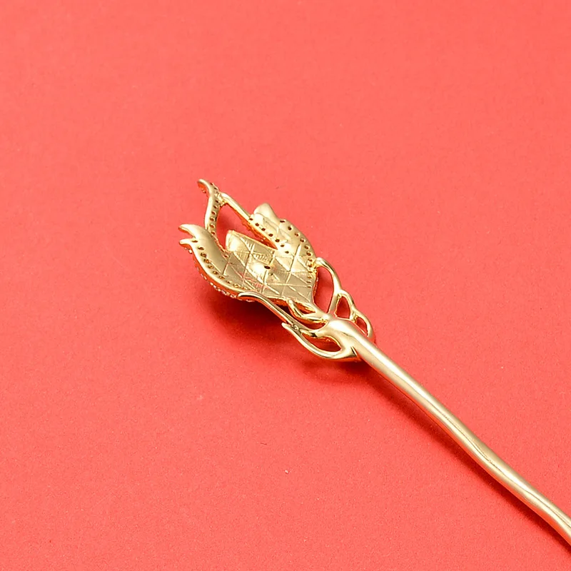 Серебряные палочки для волос с павлиньими перьями 925 Китайская Этническая