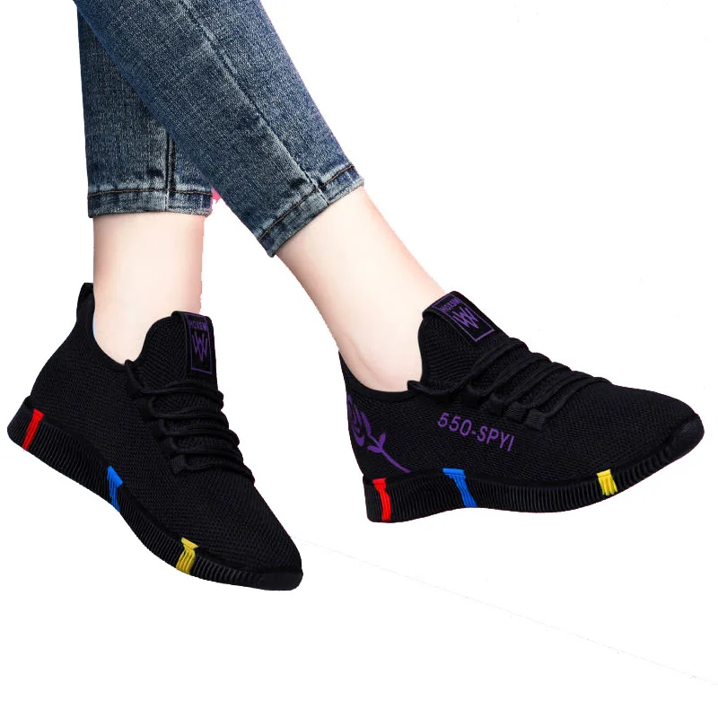 

Women Vulcanized Shoes High Quality Women Sneakers Slip On Flats Shoes Women Loafers Plus Size 40 Walking Flat
