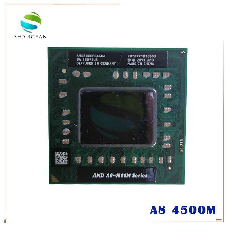 Процессор AMD A8-Series A8 4500M AM4500DEC44HJ для ноутбука четыре ядра A8-4500M дюйма 1 9 ГБ разъем