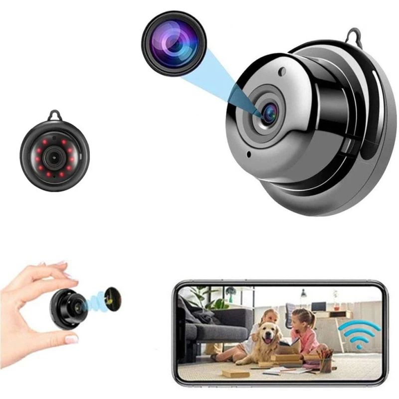 

Домашняя мини-камера 1080P Wifi вращающаяся на 360 ° камера умное видеонаблюдение видеокамеры с детектором давления IP-камера защита