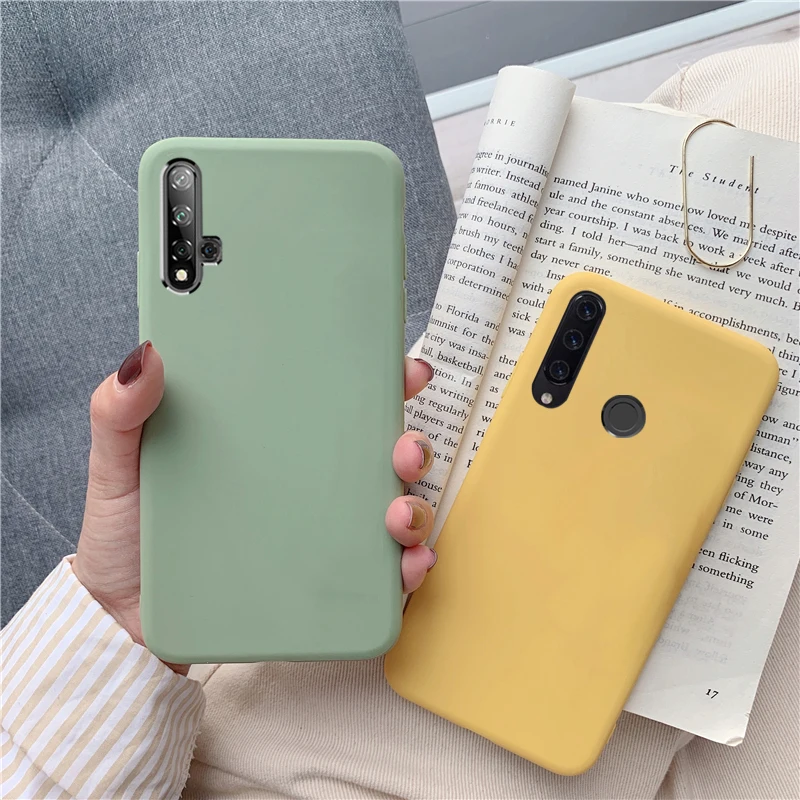 Силиконовый чехол карамельных цветов для телефона huawei honor play 8x max view 20 v20 8 9 10 lite 7x 7a