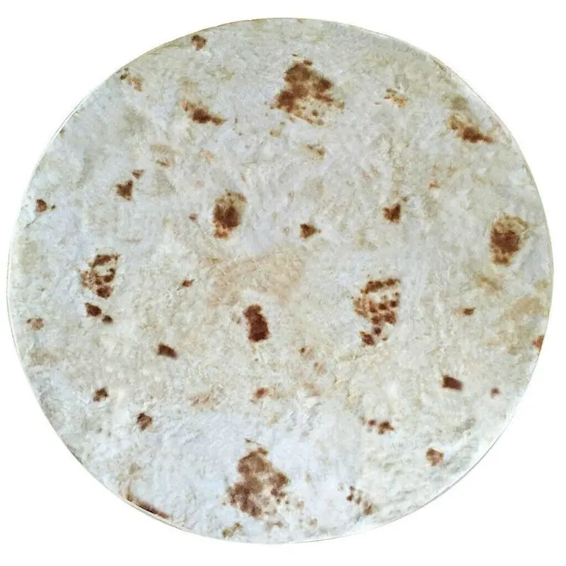 

Food Creations Burrito Wrap Novelty Blanket Round Tortilla Throw Dropshipping