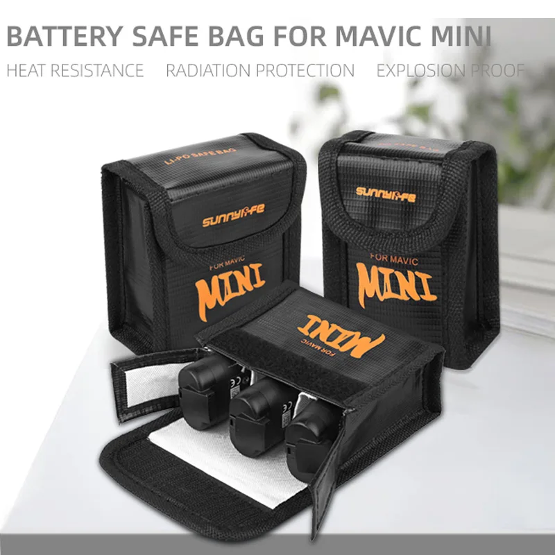 Батарея безопасная сумка для DJI Mavic MINI Водонепроницаемый взрывозащищенный защитный чехол для аккумулятора для DJI Mavic Mini Drone аксессуары