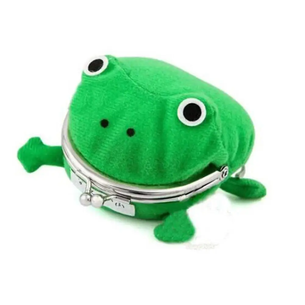 Бумажники для монет Kuulee с мультяшным лягушкой кошелек сумка гарнитуры милый