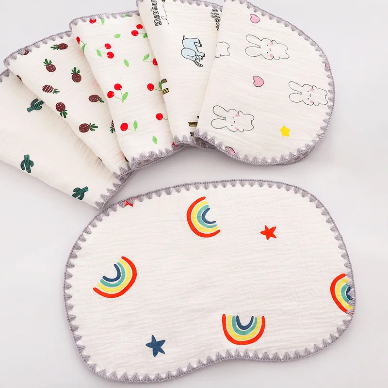 

New-born Baby 10-layer Cotton Gauze Flat Pillow Birth Pillow Towel Baby Cloud Piece Pillow Anti-spit Milk Low Sweat Pillows