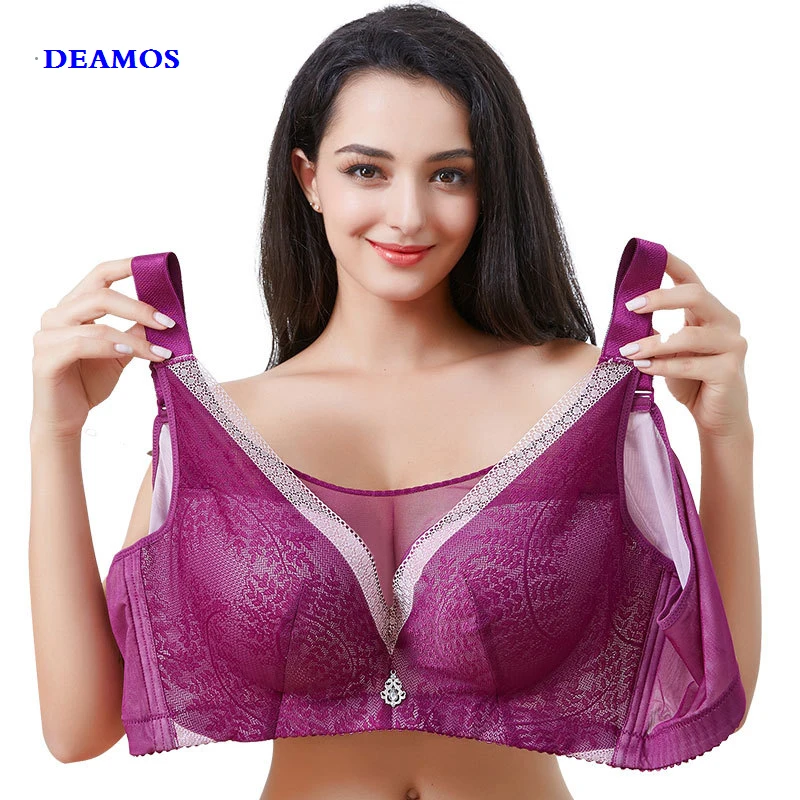 Женский бюстгальтер без косточек большого размера стального бюстгальтера с