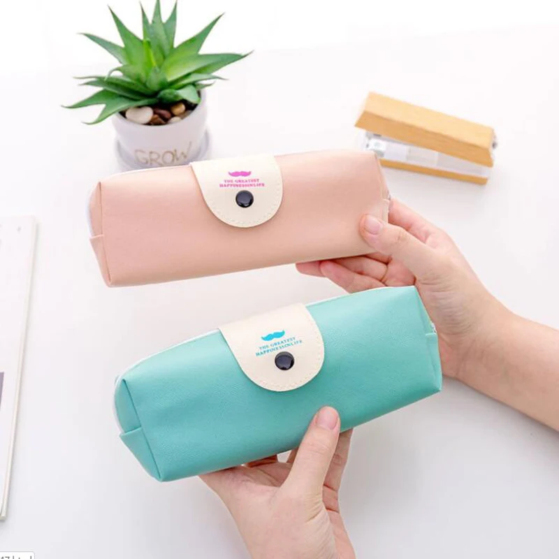 1 шт. пенал квадратный высокой емкости борода Карандаш сумка школьные