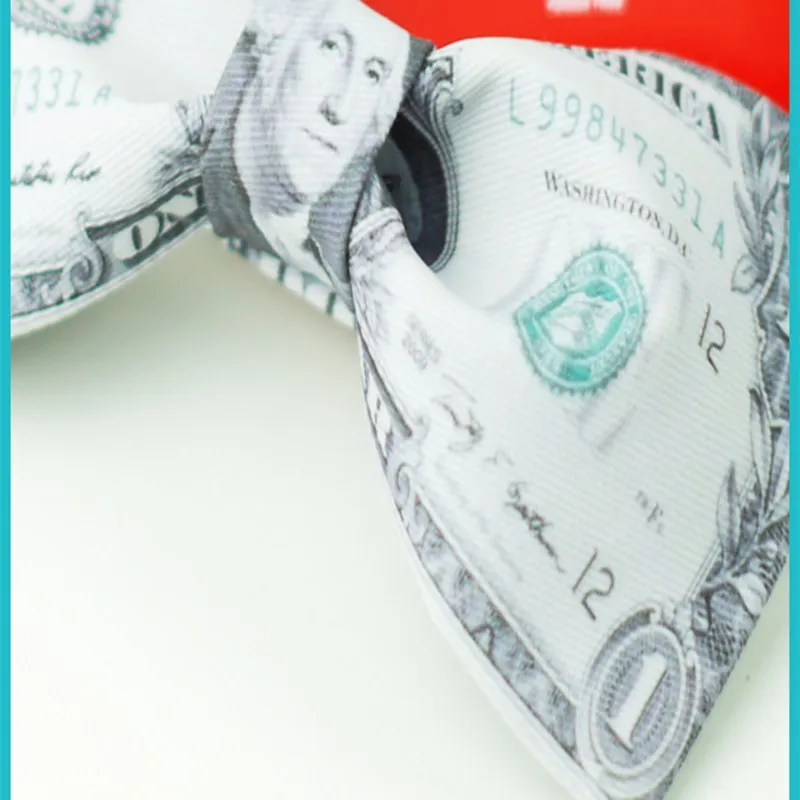 

Fashion Design Quality Bow Ties With Gift Box Printed Dollar Bow Ties Branded Bow Tie