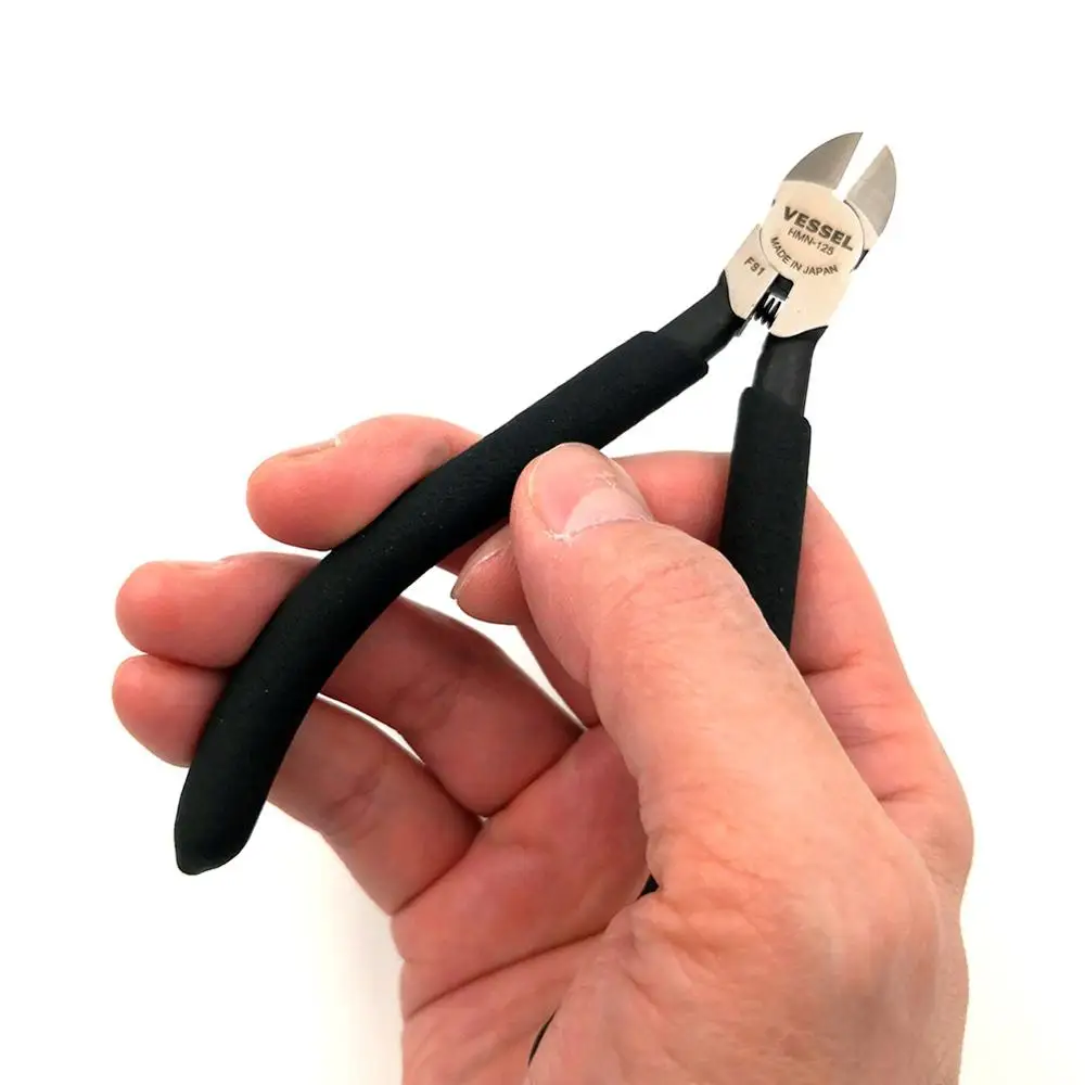 Японские микродиагональные плоскогубцы с пружинными круглыми лезвиями для