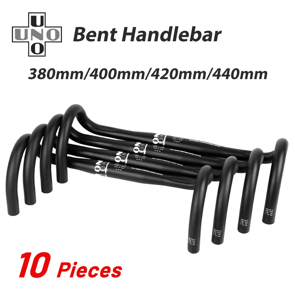 

UNO велосипеда изогнутый руль 31,8 Сверхлегкий Руль для шоссейного велосипеда, руль для велосипеда, ручка бар гоночный 380/400/420/440 мм 10 шт