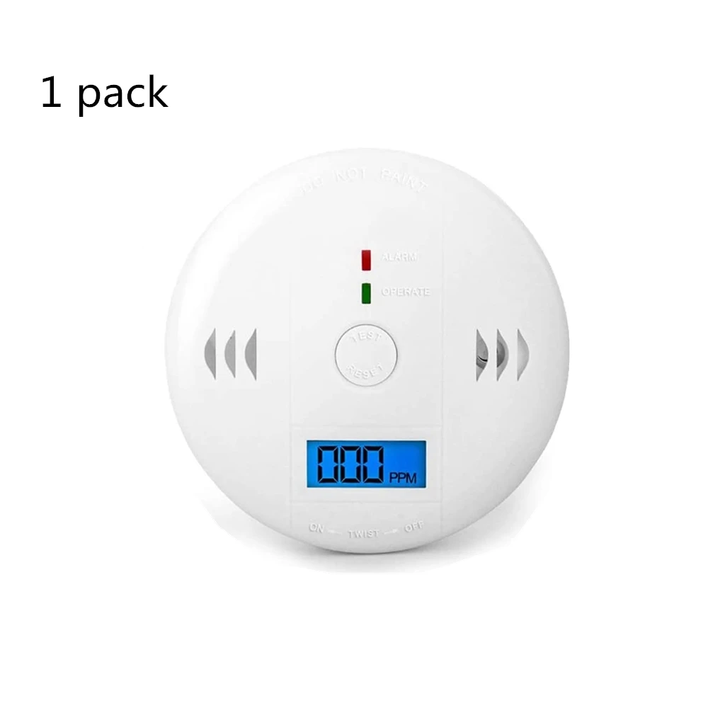 

Carbon Monoxide Detector Co Alarm Digital Display Carbon Monoxide Alarm Beeps Warning for Home Office Kitchen Hotel Garage