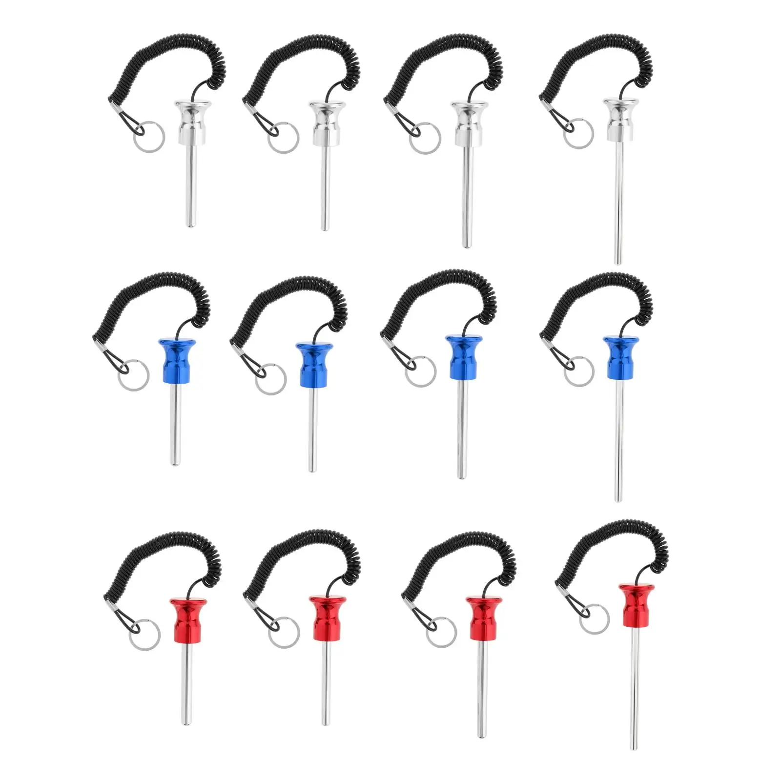 

Magnetic Universal Weight Stack Pin with Lanyard Aluminum Alloy Strength Training Gym Equipment Parts