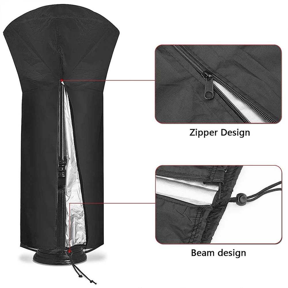 Patio Heater Cover Heavy Duty Waterproof Gas Pyramid Standup Outdoor Furniture Protector All-Purpose Covers With Zipper | Дом и сад