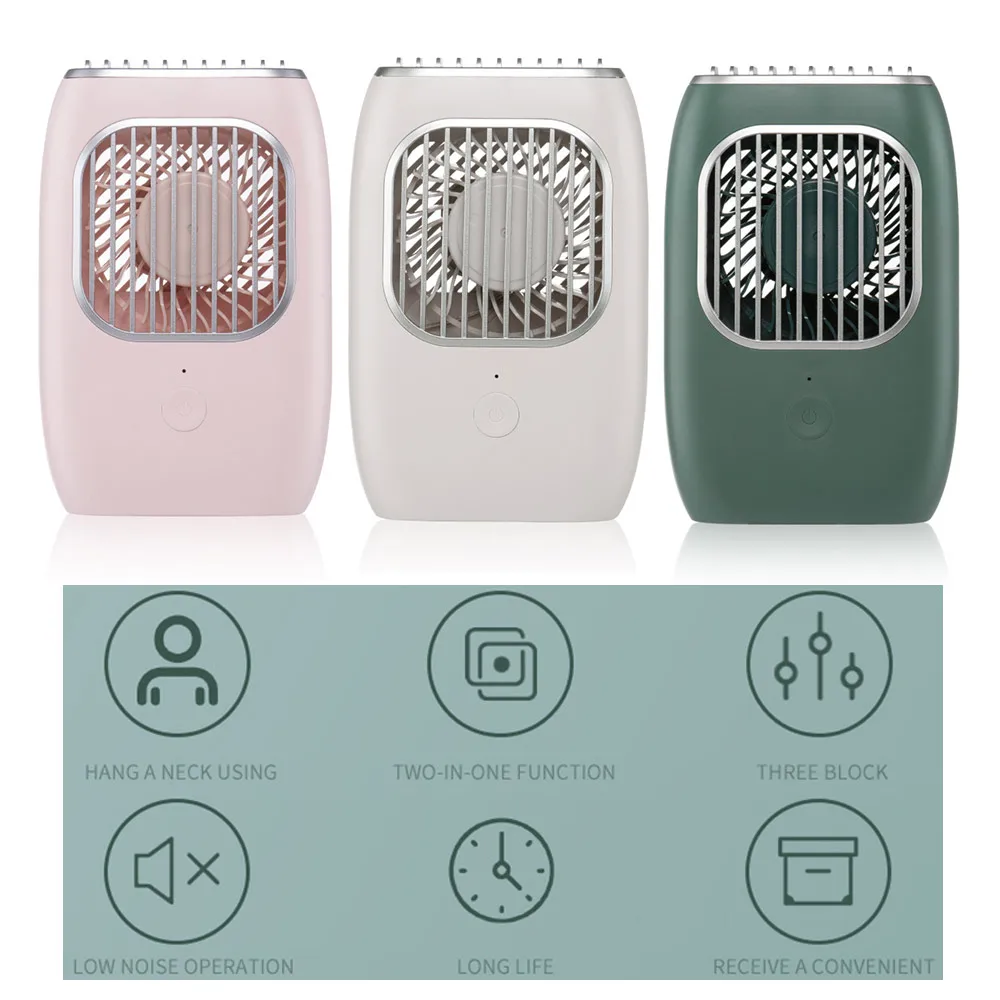 Вентилятор мини-вентилятор USB зарядка путешествия подвесной шейный вентилятор