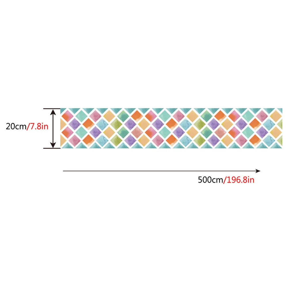 

PVC Oil-proof Waterproof Tile Stickers For Kitchen Anti-scratch Gas Cooker Shower Room Sticker 20x500 CM