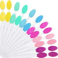 100pcs silicone exfoliating lip brush tools lip scrub brush nose brushes double sided for gentle cleansing of skin and lips