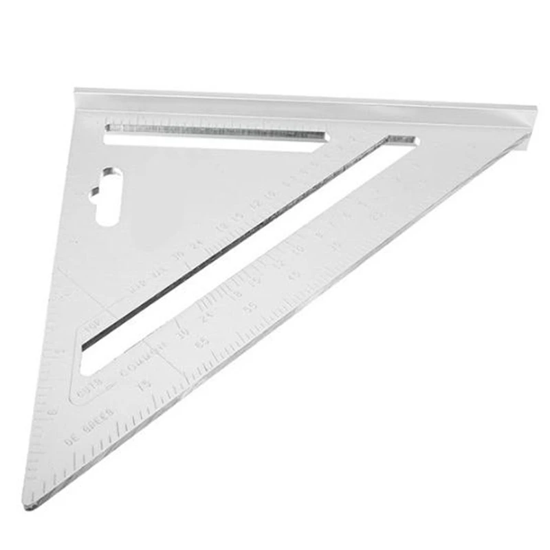 200 мм Тройная угловая линейка транспортир алюминий 90 градусов угол скорость